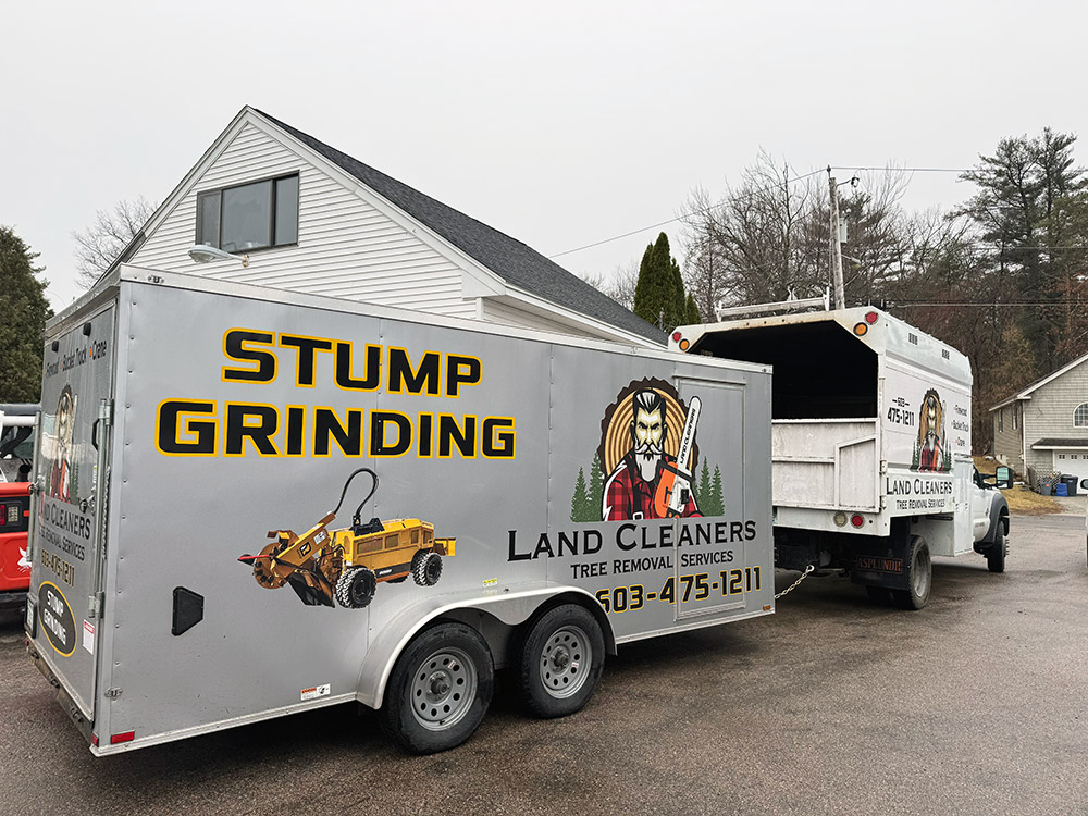 land cleaners strump grinding truck